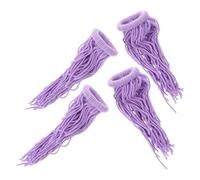 VALICLUD 4Pcs Floating Fish Spawning Mop for Breeding Tanks Violet Aquatic Egg Grabber Simulated Seaweed Fish Tank Mop and Fry Protection