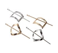 VALICLUD 4pcs Hair Cuff Elegant Hair Bun Holders with Honeycomb Design for Weddings Dances and Daily Use Durable and Lightweight Accessories