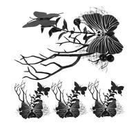 VALICLUD 4pcs Halloween Spider Web Hair Clips Butterfly Barrettes Gothic Horror Skeleton Zombie Headwear Styling Accessories for Women Girls Party Costumes