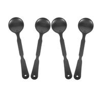 VALICLUD 4pcs Handheld Plastic Eye Occluder for Vision Screening and Home Examination, Black with Curved Ergonomic Structure and Smooth Burrfree Edges, Compact Design for Adults