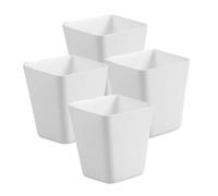 VALICLUD 4Pcs Hanging Cup Holder for Rolling Cart Plastic Storage Baskets for Salon Trolley Easy Install Multi-use Hanging Buckets for Beauty Supplies and Household Organization