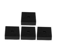 VALICLUD 4pcs Heavy Duty Solid Rubber Vibration Pads with Hole for Air Compressor Generator Equipment Vibration Isolation Noise Reduction Mats Black