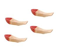 VALICLUD 4Pcs Japanese Style Wooden Fish Shaped Chopsticks Rest Creative Storage Rack for Kitchen Accessories Portable Lightweight Chopstick Stand to Prevent Rolling and Keep Table Clean