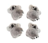 VALICLUD 4pcs Kawaii Plush Hair Clips for Creative Headwear Accessories Cute and Comfortable Hairpins for Parties School Activities Daily Wear