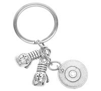 VALICLUD 4pcs Keyring Boxing Glove Keychain Tassels Car Key Name Keyring Accessory for Handbag Bag Charm