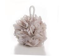 VALICLUD 4pcs Large Mesh Pouf Bath Ball Solid Color Shower Sponge with Short Strap for Exfoliating and Soft Skin Cleansing Comfortable Bath Sponge for Men and Women