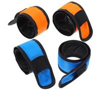 VALICLUD 4Pcs LED Horse Leg Wrap Straps for Riding Safety, Breathable Ankle Support Bands with High Visibility Lights, Portable Equine Compression Wraps for Night Horseback Riding