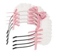 VALICLUD 4pcs Lolita Lace Bow Headbands Maid Cosplay Headdress for Women and Japanese Style Vintage Hair Accessories for Party and Daily Wear