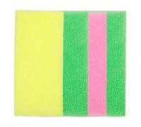 VALICLUD 4pcs Long Nylon Bath Towels Back Scrubber for Exfoliating and Deep Cleaning Quick-Dry Shower Washcloths for Whole Body Machine Washable Random Colors