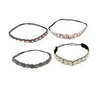 VALICLUD 4pcs Luxury Women Hair Accessory Headband Rhinestone Girl Headband Hair Gems