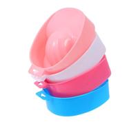 VALICLUD 4pcs Manicure Soaker Bowls Nail Polish Remover Bowls Square Single-layer Nail Art Supplies for Home Salon and Dead Skin Removal