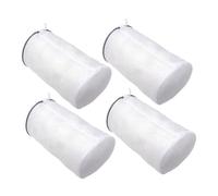 VALICLUD 4pcs Mesh Sneaker Wash Bags with Automatic Lock Zipper Polyester Laundry Pouches for Machine Washing Shoes Bras Socks Clothes Protection