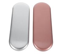 VALICLUD 4pcs Metal Tinplate Jewelry Storage Box Hinged Lid Portable Organizer for Nail Clippers Tweezers Beauty Tools Small Box Compartments
