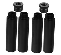 VALICLUD 4pcs Mic Stand Extension Tubes to Metal Adapter Kit Microphone Arm Extension Bars for Live Streaming Recording Professional Audio Setup