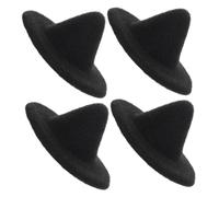 VALICLUD 4pcs Mini Witch Hats for Dolls Halloween Party Supplies Small Black DIY Craft Accessories Lightweight Cute Decoration for Dolls and Pets