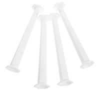 VALICLUD 4pcs Miniature Roman Column Photo Props White Ps Pillar Decoration Not Easy to Break Creative Design for Micro Landscape and Bedroom Scene