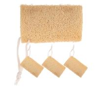 VALICLUD 4Pcs Natural Loofah Kitchen Brush Lightweight Multi-use Dish Scrubbers for Washing Up Eco-Friendly Sponges Suitable for Kitchen Cleaning and Bath Use