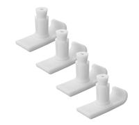 VALICLUD 4pcs Nonstick Walker Ski Glides for Folding Walkers Anti-Skid Feet Glides White Skis Tips for Elderly Mobility Aid Indoor Outdoor Stability Support Pads