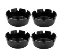 VALICLUD 4pcs Plastic Ashtrays with Slots for Cigarette Butt Disposal Outdoor and Indoor Smoking Ashtrays for Restaurants Patios Home Decor Safe Design