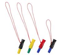 VALICLUD 4pcs Plastic Duck Call Whistles for Hunting and Hiking with Loud Realistic Sound, Mimicry Feature, Portable Outdoor Game Calls for Adults and Beginners