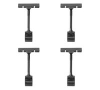 VALICLUD 4pcs Plastic Sign Clips Price Cards Clip with Free Loading and Unloading Grippy Design Black for Supply Stores and Warehouse Sign Notes