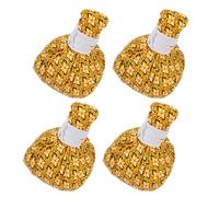 VALICLUD 4pcs Portable Thai Massage Balls Soft Cloth Herbal Compress for Relaxation and Fatigue Relief Aroma Therapy Tool for Home and Travel 3.54x2.76x2.76in