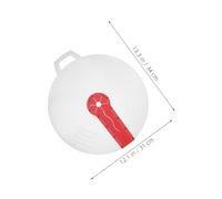 VALICLUD 4pcs Red Mixing Bowl Splatter Guard Covers for Hand Mixer Transparent Splash Shield Lid for Egg Beating Cream Whipping and Frying Pan Protection in Kitchen Cooking