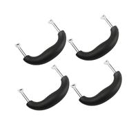 VALICLUD 4pcs Replacement Metal Pot Handles with Dual Heat Resistant Antiscald Side Grips for Pressure Cooker Accessories Ergonomic Pan Handles for Safe Kitchen Use