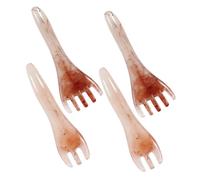 VALICLUD 4pcs Resin Head Scalp Scrubber Three Pronged Manual Massage Comb for Deep Relaxation Portable Head Massage Tool for Travel Office Home Use Suitable for Men and Women