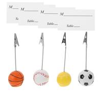 VALICLUD 4pcs Resin Photo Clip Holders Memo Holding Decorative Lightweight Table Picture Holders with Detailed Workmanship for Paper Note Clips