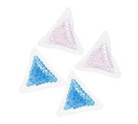 VALICLUD 4pcs Reusable Gel Ice Packs for Hot Cold Therapy Portable Cooling Bags for Relief Injury Stomach and Muscle Discomfort Microwave Safe Blue and Rosy Red