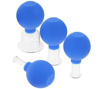 VALICLUD 4pcs Rubber Cupping Cups Kit for Suction Therapy Vacuum Massage Cups for Body and Facial Treatments Flexible Durable Cupping Therapy Tools for Cellulite and Relaxation