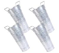 VALICLUD 4pcs Rustic Iron Flower Buckets Vintage Style Decorative Metal Flower Vase Planter Buckets for Floral Arrangement Home Décor