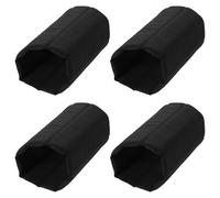 VALICLUD 4Pcs Shockproof Camera Bag Dividers Insert Pads, Black Smooth Roll Partition for Travel Photography, Lens Protecting Separator for Camera Storage and Photographer Bags