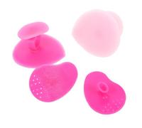 VALICLUD 4pcs Silicone Facial Brush Deep Cleaning Makeup Brush Cleaner for Face Exfoliating Mild Non-abrasive Design Suitable for Skin Types Portable for Home Travel Random Color