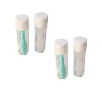 VALICLUD 4pcs Silicone Lenses Suction Stick with Anti-Slip Surface and Protective Case for Hard and Rgp Contact Lenses Portable Remover Inserter Tools for Travel Home Use Green White