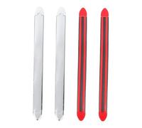 VALICLUD 4Pcs Silver Car Bumper Corner Guard Protectors Collision Trim Rubber Strips Scratch Resistant Crash Protector for Vehicle Bumper and Edge Protection
