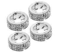 VALICLUD 4pcs Sparkling Rhinestone Hair Clips Elegant Decorative Bobby Pins for Forehead Side Bangs Versatile Accessories for Valentine's Day Special Occasions