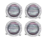 VALICLUD 4pcs Sturdy Silk Scarf Ring Clips for Women Versatile Shawl Brooch Sweater Knot Buckles Lightweight Metal Clothing Accessories for Daily Wear Travel