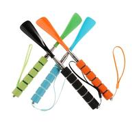 VALICLUD 4pcs Telescopic Stainless Steel Shoe Horn for Seniors with Long Handle Adjustable for Boots and Shoes Comfortable Upright Dressing Aid Space-saving Hook in Multiple Colors