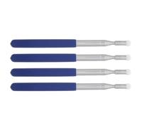 VALICLUD 4pcs Telescopic Teacher Pointer Stick for Classroom Presentations, Extendable Handheld Teaching Stick Adjustable Length, Stainless Steel and Silicone Material, Retractable Design