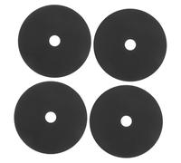VALICLUD 4pcs Toilet Brush with Holder Replacement Covers Black Pp Splash-proof Toilet Brush Lid Discs for Bathroom Use Deformation Resistant and Easy Installation