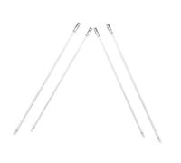 VALICLUD 4pcs Transparent Blind Wand Replacement with Hook Clear Vertical Blinds Rods for Window Shades for Smooth Tilt Operation
