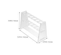 VALICLUD 4PCS Transparent Double-layer Test Tube Rack with Nonstick Surface Lab Tube Storage Stand for Chemistry and Biology Experiments Secure and Stable Holder for Scientific Research