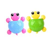 VALICLUD 4pcs Turtle Suction Cup Toothbrush Stand Multi-functional Toothbrush and Toothpaste Holders for Bathroom Wall Cute Assorted Blue Green Yellow Red Organizer for Adults