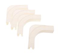 VALICLUD 4pcs U Shaped Curtain Rail Corner Connectors for Track Curtains and Abs Material with 90° Precision Bending Smooth Rail Turns and Noise Minimisation for Home and Shared Spaces