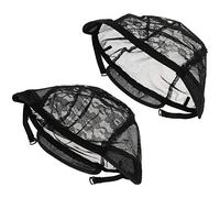 VALICLUD 4pcs U Type Wig Caps Elastic Mesh Hair Nets for Comfortable Wig Wearing Breathable Durable Design for All Head Hairdressing Accessories