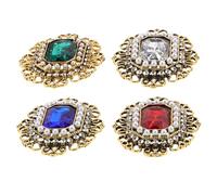 VALICLUD 4pcs Vintage Alloy Brooches for Women with Rhinestones and Pearls Retro Wedding Corsages for Brides Multipurpose Bridal Jewelry Pins for Elegant Occasion Accessories