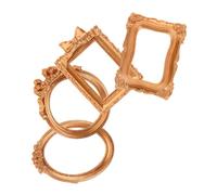 VALICLUD 4pcs Vintage Resin Picture Frames Mini Antique Tabletop Photo Holders Wall Hanging Frame European Victorian Style for Photography