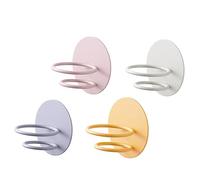 VALICLUD 4pcs Wall Mounted Beauty Sponge Holder Durable Makeup Sponge Storage Rack with Dust Design Decorative Puff Organizer for Vanity